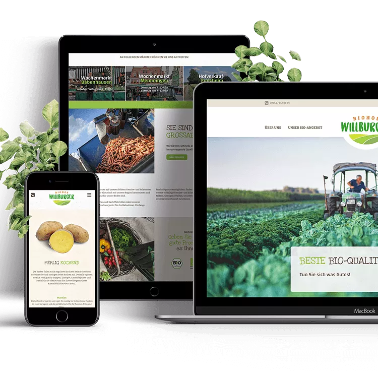 Webseite Launch (Biohof Willburger // Webdesign) Webseite Launch (Biohof Willburger // Webdesign)