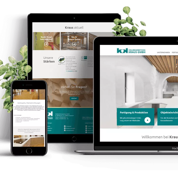 Webseite Relaunch (Kraus Holzbearbeitung // Webdesign) Webseite Relaunch (Kraus Holzbearbeitung // Webdesign)